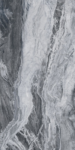 Полированный керамогранит 60х120 см под мрамор Big Stone, Серый, BSP 126334