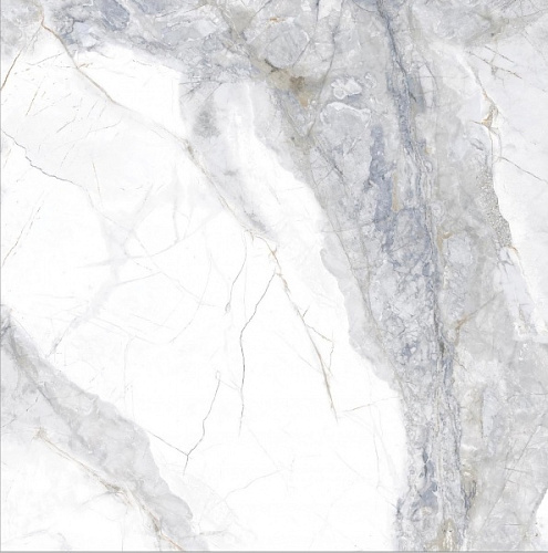 Белый керамогранит под мрамор Art Stone, Белый, Серый, LSA 6014