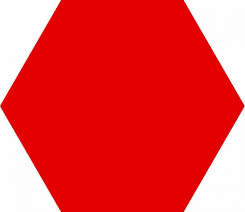 Керамогранит моноколор Hexagone, Красный, HG 22628