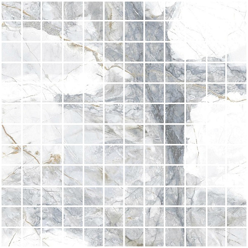 Мозаика для фартука Art Stone, Белый, Серый, PSA 6014 FM1
