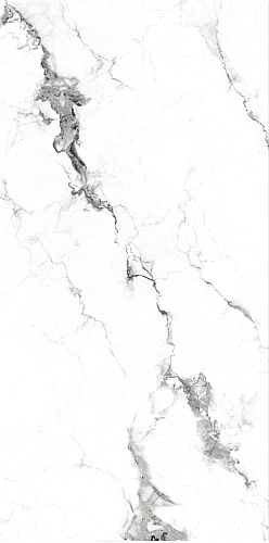 Белый керамогранит под мрамор Polished Italian Fashion, Белый, Серый, MIF 150729 (1500x750)
