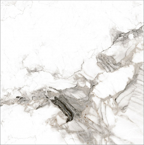 Белый керамогранит под мрамор Art Stone, Белый, HSA 6029