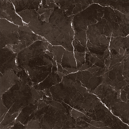 Черный полированный керамогранит 60х60 см Art Stone, Черный, Коричневый, PSA 6037