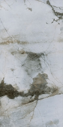 Белый полированный керамогранит Big Stone, Белый, Коричневый, BSP 126014